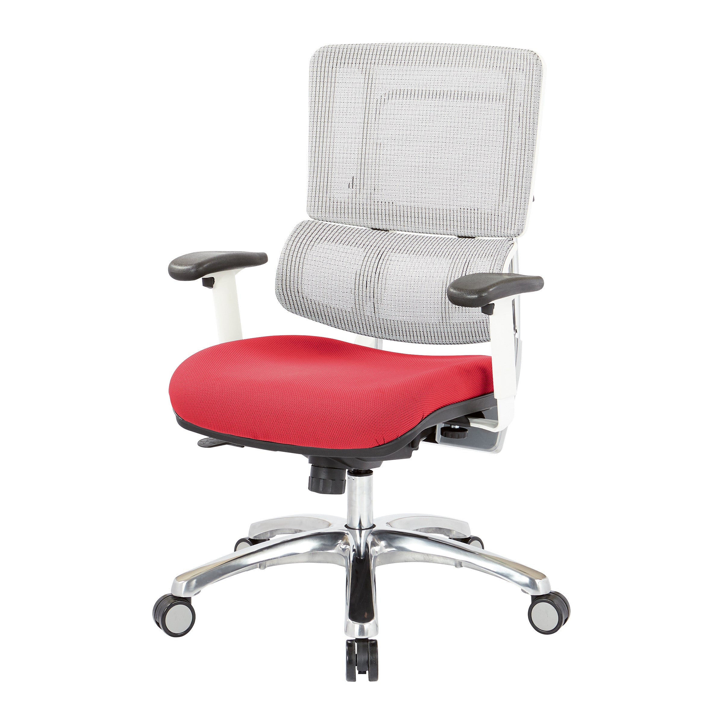 White Vertical Mesh Chair